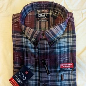 Button down flannel men's shirt extra large